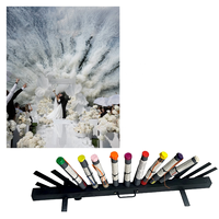 Déclencheur de feux d'artifice à fumée colorée en forme d'éventail, modèle personnalisable, pour fontaine froide, pour mariage, célébration en extérieur, révélation du sexe