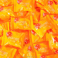 Christmas Candy Big Packaging 280g Bag Sugar Peelable Halal Wholesale Gummy Fruit Fudge Sweet Fruity Flavor