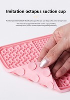Tapis de léchage pour chiens et chats, anti-glouton, en silicone de qualité alimentaire, écologique, durable, avec ventouse, anti-étouffement, grattoir, portable pour les voyages