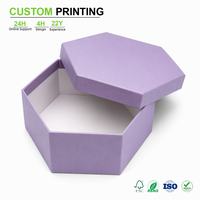 Boîte cadeau de mariage personnalisée violette écologique réutilisable avec fermeture magnétique, couvercle et fond, vente en gros