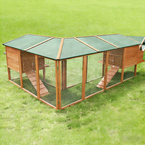 Poulailler extérieur en bois de grande taille pour 6 à 12 poulets, nichoirs, cages à lapins, cages et transporteurs pour animaux de basse-cour - Product Image 4