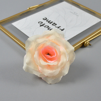 Hot Selling künstliche Blumen Rosen kopf 3,9 Zoll Seide Rose Blumen kopf für Hochzeits feier Aller heiligen Halloween Dekoration