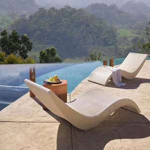 <span class=keywords><strong>Lettino</strong></span> <span class=keywords><strong>prendisole</strong></span> piscina in Rattan <span class=keywords><strong>lettino</strong></span> da spiaggia mobili da giardino Set da esterno - Product Image 4