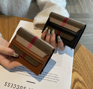 Porte-cartes en cuir véritable pour femmes, petit format ultra fin, mini porte-documents à plusieurs fentes pour cartes, mode simple - Product Image 2