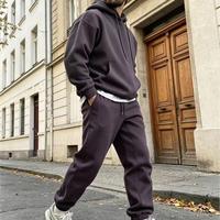 Setelan Hoodie dan Celana Panjang Gaya Amerika, Model Longgar, Harga Langsung dari Produsen