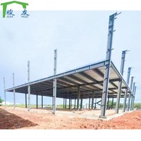 Proyectos de Construcción de Edificios Metálicos de 2 Pisos con Entresuelo, Estructura de Acero Prefabricada Industrial con Techo Metálico