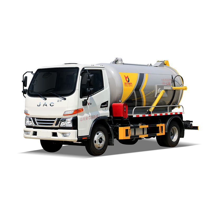 JAC 4600L канализационный очистительный грузовик вакуумный фекальный и канализационный всасывающий грузовик