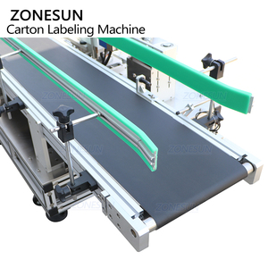 ZONESUN ZS-TB300T Applicateur automatique d'étiquettes adhésives pour boîtes plates, machine d'étiquetage des côtés et des coins des cartons sur trois faces - Product Image 6