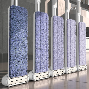 Flat Mop Microfiber Rectangular Hook And Loop Fastener Large Cloth For Household Cleaning - Product Image 1