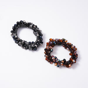 Élastique à cheveux fait main pour femme, haute élasticité, style coréen, cordon à cheveux élégant pour <span class=keywords><strong>chignon</strong></span>, inspiré des célébrités - Product Image 1