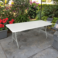 Tables de pique-nique et de jardin pliantes modernes en PEHD de 180 cm (6 pieds) pour hôtels, hôpitaux et chambres – Vente chaude