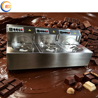 Machine automatique de tempérage de chocolat chaud 15-30 kg, équipement de fusion et de fabrication de chocolat en billes