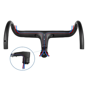 مقاود دراجة من ألياف الكربون من FIRE APIDER T1000, مقاود دراجة من ألياف الكربون المطفأة باللون الأسود غير اللامع ، مقاود دراجة مدمجة من ألياف الكربون - Product Image 2