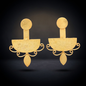 Boucles d'oreilles classiques en zircon faites à la main en acier inoxydable, style bohème, mode enfantine - Product Image 2