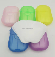 Savon en feuille de papier moussant jetable à étiquette privée avec glycérine, savon pour les mains hydratant naturel, portable