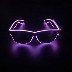 Dropshipping Shopify Wireless LED Light up Gafas que brillan en la oscuridad Neon Rave Gafas para Rave Party - Product Image 4