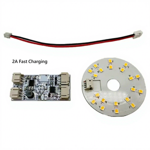 Circuito PCB per Illuminazione Monocolore 5V Fai-<span class=keywords><strong>da</strong></span>-Te per Lampada <span class=keywords><strong>da</strong></span> Tavolo Ricaricabile con Controllo Dimmer Touch LED e Porta di Ricarica Type-C - Product Image 5