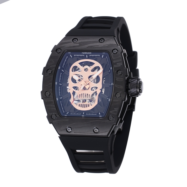 New Skeleton Dial Automatic Mechanical Movement Watch Men Fashion Sport Wristwatches Waterproof Male Clock Reloj Hombre