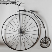 Décoration murale rustique en métal en forme de vélo ancien, faite à la main, cadeau d'anniversaire pour chambre à coucher