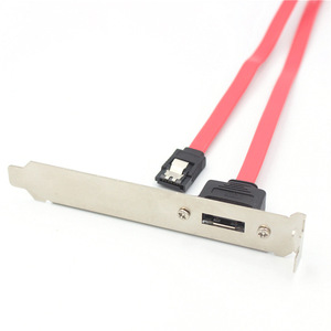 Cable adaptador SATA a eSATA de un solo puerto, interfaz eSATA SATA, conector de chasis I/O, cable de cobre moldeado por inyección - Product Image 2