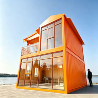 Maison conteneur de luxe 40 pieds, multi-pièces, préfabriquée, modulaire, avec décoration intérieure complète, maison de vacances, fabriquée en Chine
