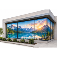 Autocollant de fenêtre en vinyle grand format pour bâtiment, publicité extérieure personnalisée pour façade de bâtiment, vente en gros