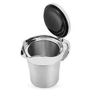 450ml <strong>Gravy</strong> <strong>Jug</strong> Double Wall Stainless Steel Sauce Pot <strong>Jug</strong> with Spout Hinged Lid Dishwasher Safe Insulated <strong>Gravy</strong> Boat - Product Image 3