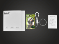 Batterie externe sans fil de style panda blanc, accessoire élégant indispensable pour les voyages d'été