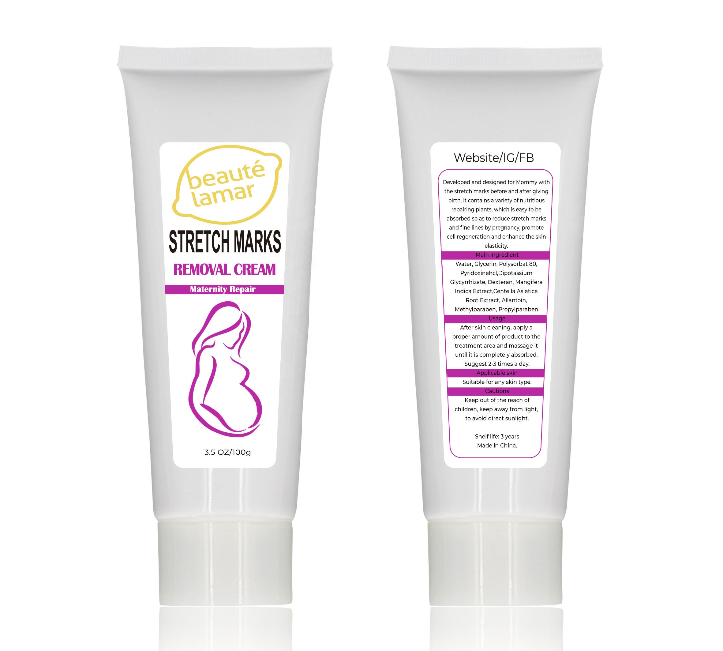 2021 натуральные отбеливающие кремы и порошок для ухода за кожей с бесплатным логотипом