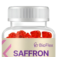 Gummies BioFlex à l'extrait de safran 88,5 mg, concentré 10:1, 0,5 % de safranal, sans sucre, saveur framboise, soutien de l'humeur, pour adultes