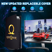 Neue Hard Replate Face plate Shell Cover für Playstation 5 Console Pancels mit God Of War Disc Edition