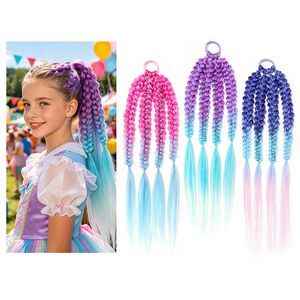 Nuovissimi Accessori <span class=keywords><strong>per</strong></span> Capelli Intrecciati a Mano <span class=keywords><strong>per</strong></span> <span class=keywords><strong>Bambini</strong></span>, Fibra a Bassa Temperatura, <span class=keywords><strong>Trecce</strong></span> <span class=keywords><strong>per</strong></span> <span class=keywords><strong>Bambini</strong></span> - Product Image 4
