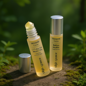 Huile rafraîchissante roll-on Metropolis Grove, 13 huiles essentielles, formule mentholée, rafraîchisseur portable pour soulager le stress et la chaleur - Product Image 3