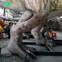 Terrain de jeu extérieur Gecai Modèle animatronique motorisé mécanique Dinosaures Factory Taille réelle T-rex pour parc à thème