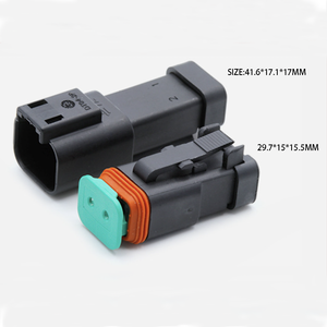 Gemaakt In China Waterdichte <span class=keywords><strong>2</strong></span> Pin 3pin 4pin 6 Pin 8 Pin Auto Elektrische Kabelboom Deutch Connector Plug - Product Image 2
