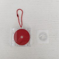 Hersteller Maßgefertigter Acryl-Musik-CD-Schlüsselanhänger NFC Mini-CD-Schlüsselanhänger