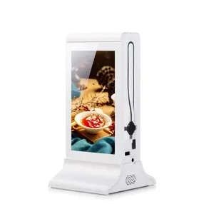 Hot- Selling Restaurant Digital Menu Table Top Double 7 Inch WiFi Table Advertising Screen Player Advertising Equipment