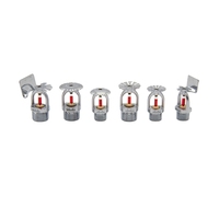 Têtes de sprinklers incendie dissimulées à réponse rapide, en laiton chromé, certifiées ISO/CCC pour incendies de classe A/B, 804 1156 L/min