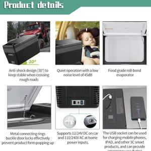 Compressor Car Refrigerator Large Capacity Home Outdoor Refrigerated Freezer Partition 12V/24V Portable Small Freezer -20C - Product Image 3