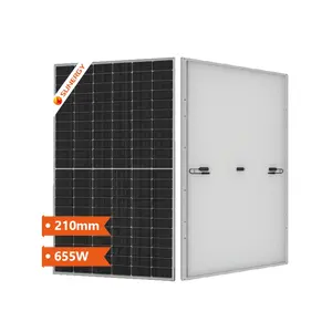 Plaque solaire à faible entretien acheter en ligne Module PV 660W 665W 675W 680W pour pompe à eau solaire pour l'agriculture