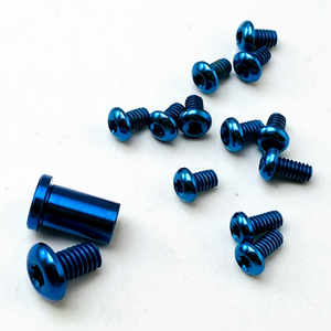 Titanium Knife Handle <b>Screws</b> Torx Head Fine Thread Full Set for Folding Knife Assembly - Product Image 1