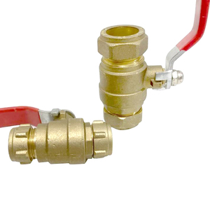 Robinet d'arrêt d'eau en laiton de 1/2 pouce mâle, à commande manuelle, à raccord rapide, avec clip de déconnexion - Product Image 5