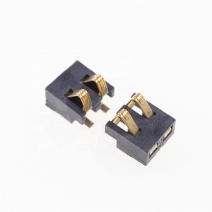 Connettori a compressione a molla da <span class=keywords><strong>2</strong></span>,5 mm passo <span class=keywords><strong>2</strong></span> pin maschio SMD per montaggio superficiale, per batterie, saldatura a riflusso, ricarica alimentazione PCB - Product Image 2