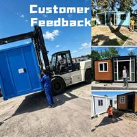 Casa Contenedor de Lujo Expandible de Doble Ala con Panel de Madera, Diseño Moderno Transpirable, Villa Pequeña Prefabricada Expandible para Glamping
