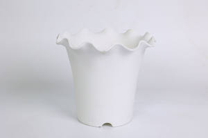 Elegante Maceta Blanca para Flores con Orificio de Drenaje, Maceta de Plástico Resistente para Decoración del Hogar, Oficina y Jardín, Proveedor OEM al por Mayor - Product Image 2