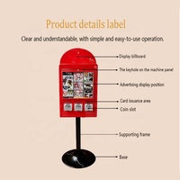 Achetez-en un, obtenez-en un en cadeau - Distributeur automatique ZENJET à 3 têtes pour cartes-cadeaux et autocollants de tatouage, capacité de 1500, garantie d'un an