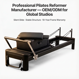 Máquina Reformer Comercial de Aluminio Negro Ajustable para Salud con Embalaje de Madera para Reformer de Aluminio Negro - Product Image 1