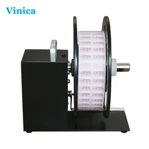 Rebobinador de etiquetas Vinica-A9, mesa rebobinadora de etiquetas com diâmetro máximo de 250 mm rolo a rolo