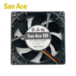 พัดลมระบายความร้อนแบบแกน SANYO DENKI San Ace 9G1212A401 ขนาด 120*120*25 มม. 12V DC 4.8W 0.4A 100CFM 3150rpm สำหรับเซิร์ฟเวอร์และอุปกรณ์โทรคมนาคม - Product Image 1