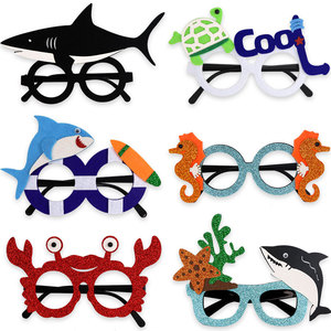 Gafas Resistentes con Temática Oceánica, Mundo Submarino, Accesorios <span class=keywords><strong>para</strong></span> Fotos <span class=keywords><strong>Infantiles</strong></span>, Tiburón, Tortuga, Gafas <span class=keywords><strong>para</strong></span> Fiestas de <span class=keywords><strong>Cumpleaños</strong></span> y Ramadán - Product Image 6